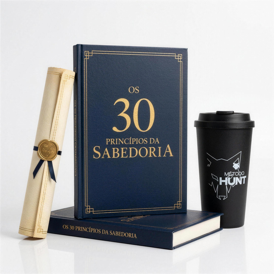 Kit — dois livros, o copo do Método e o guia biográfico